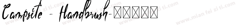Campsite - Handbrush字体转换